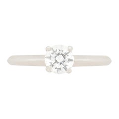 Anillo de compromiso solitario de diamantes Mappin & Webb de 0,50 quilates