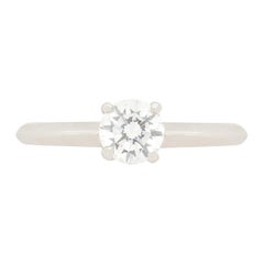 Mappin & Webb, bague de fiançailles solitaire avec diamant de 0,50 carat