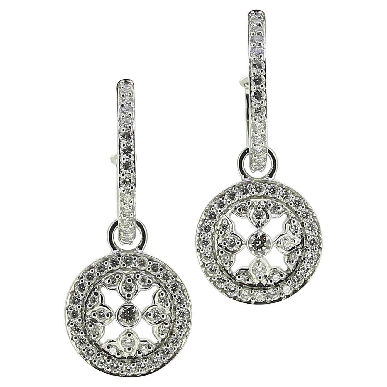 Mappin & Webb 0.64ct Diamond Empress Earrings For Sale