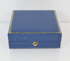 Mappin & Webb 18 Carat Gold Turquoise VS 1.60 Carat Diamond Earrings in Box