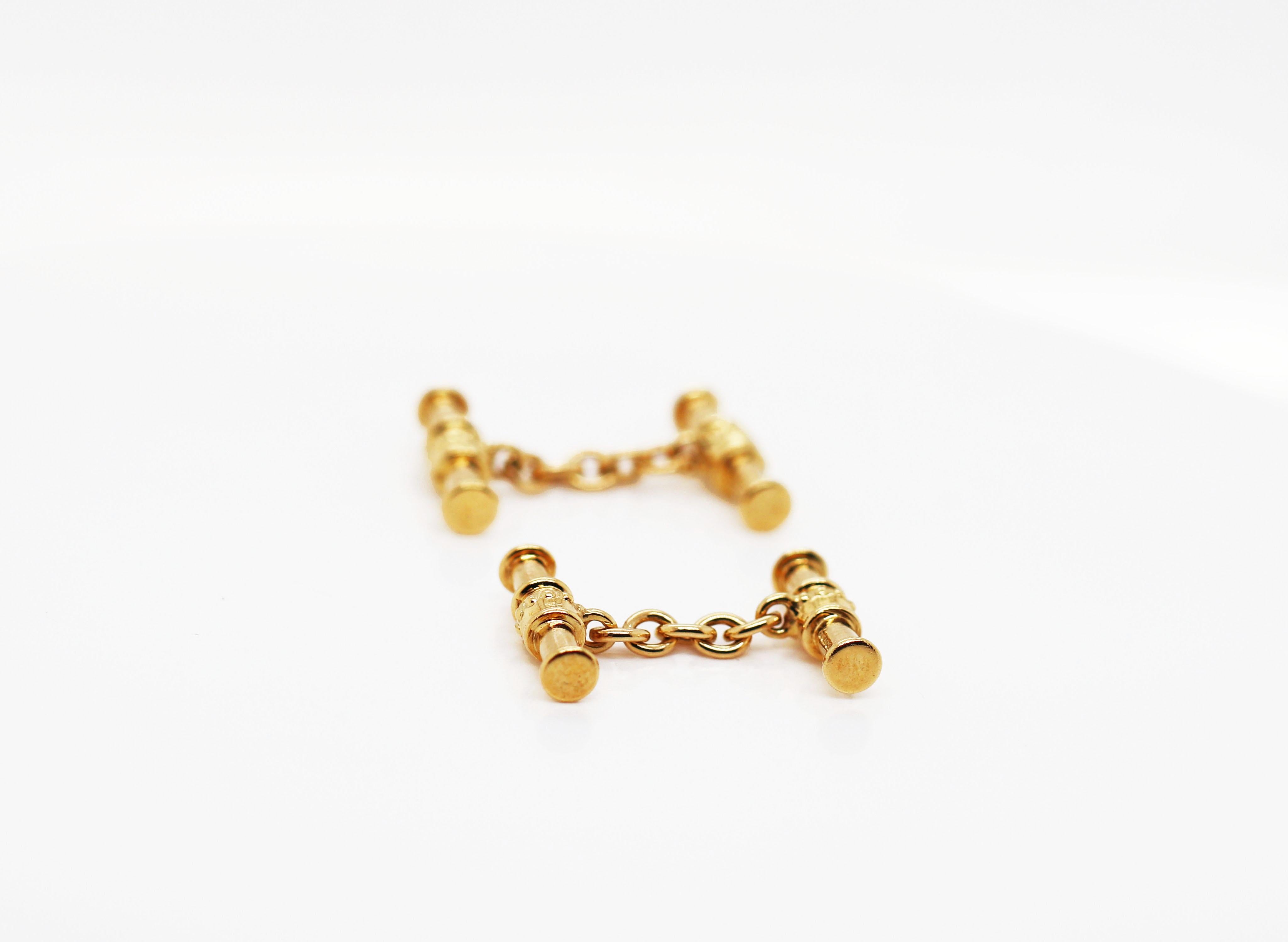 cufflinks with chain link