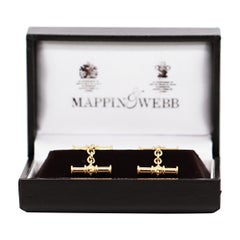 Mappin & Webb 18 Carat Yellow Gold Chain Link Cufflinks