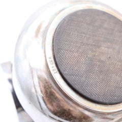 MAPPIN & WEBB 1935 London Art Deco Ashtray With Match Holder In Silver