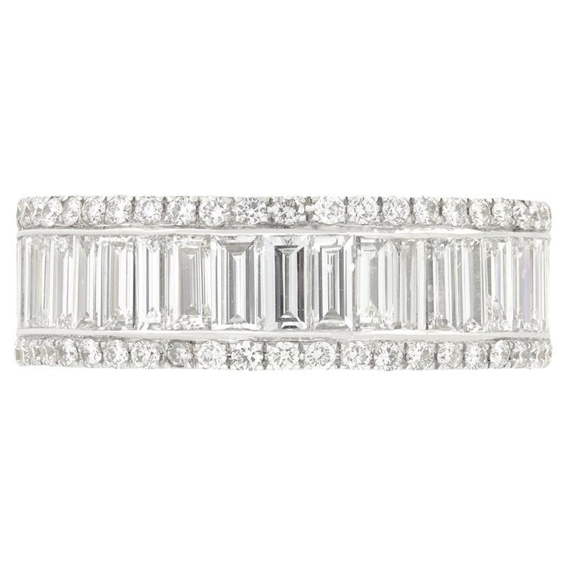 Mappin & Webb: fascia a eternità completa con diamante da 3,60 carati in vendita