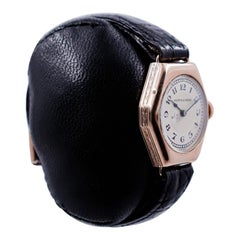 Mappin & Webb 9Ct. Solid Gold Watch with Breguet Engine Turned Dial 1922