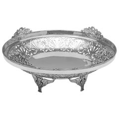 Mappin & Webb - antique sterling silver centrepiece dish made in 1910