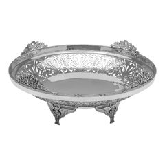 Mappin & Webb - antique sterling silver centrepiece dish made in 1910