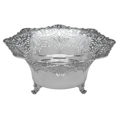 Mappin & Webb Art-Déco-Schale aus Sterlingsilber, hergestellt 1942 in Sheffield