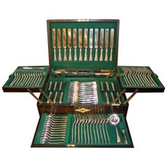 Used Mappin & Webb Complete Set of Silverware in Original Chest