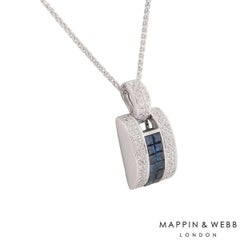 Ciondolo con diamanti e zaffiri Mappin & Webb