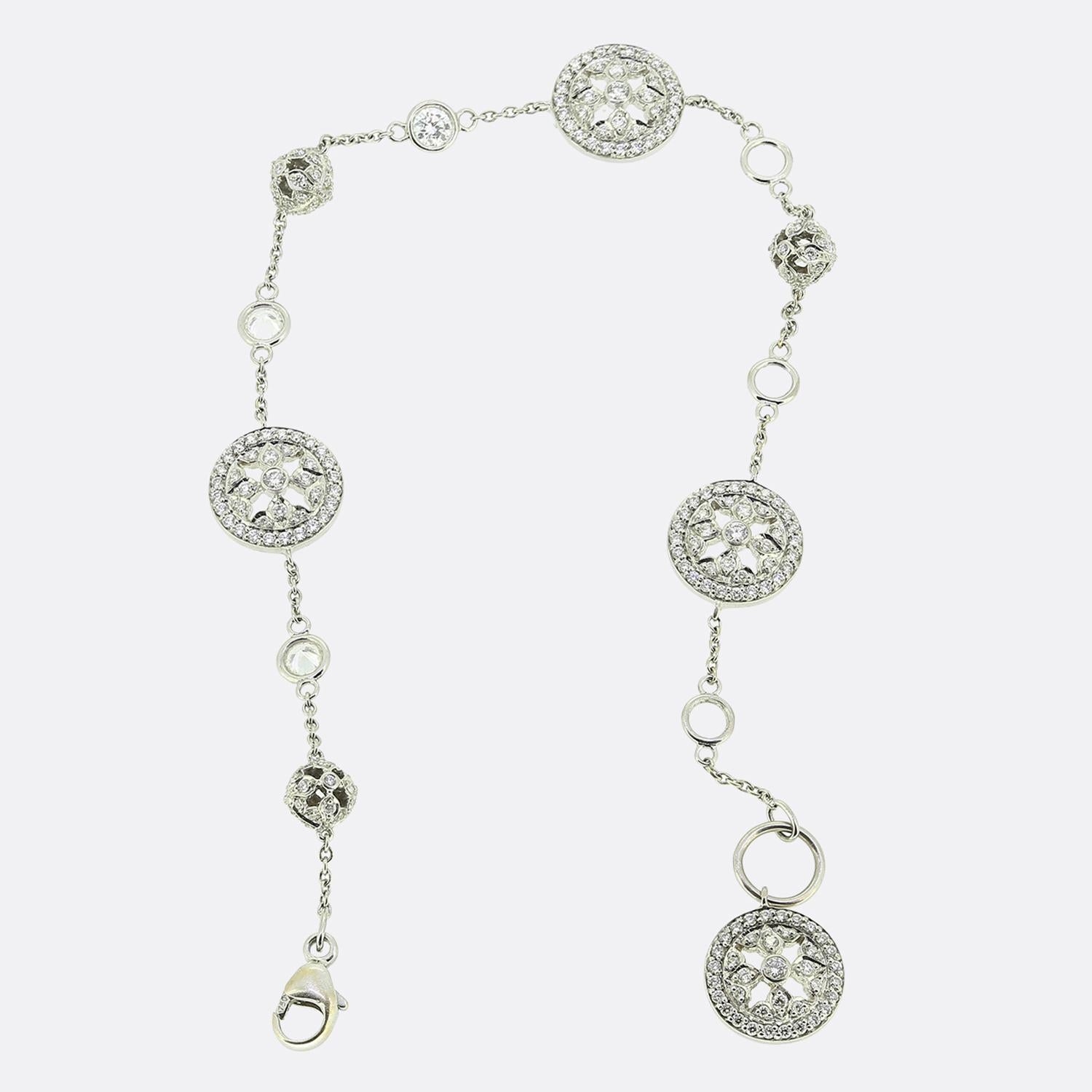 Taille brillant Mappin & Webb Diamond Empress Bracelet en vente