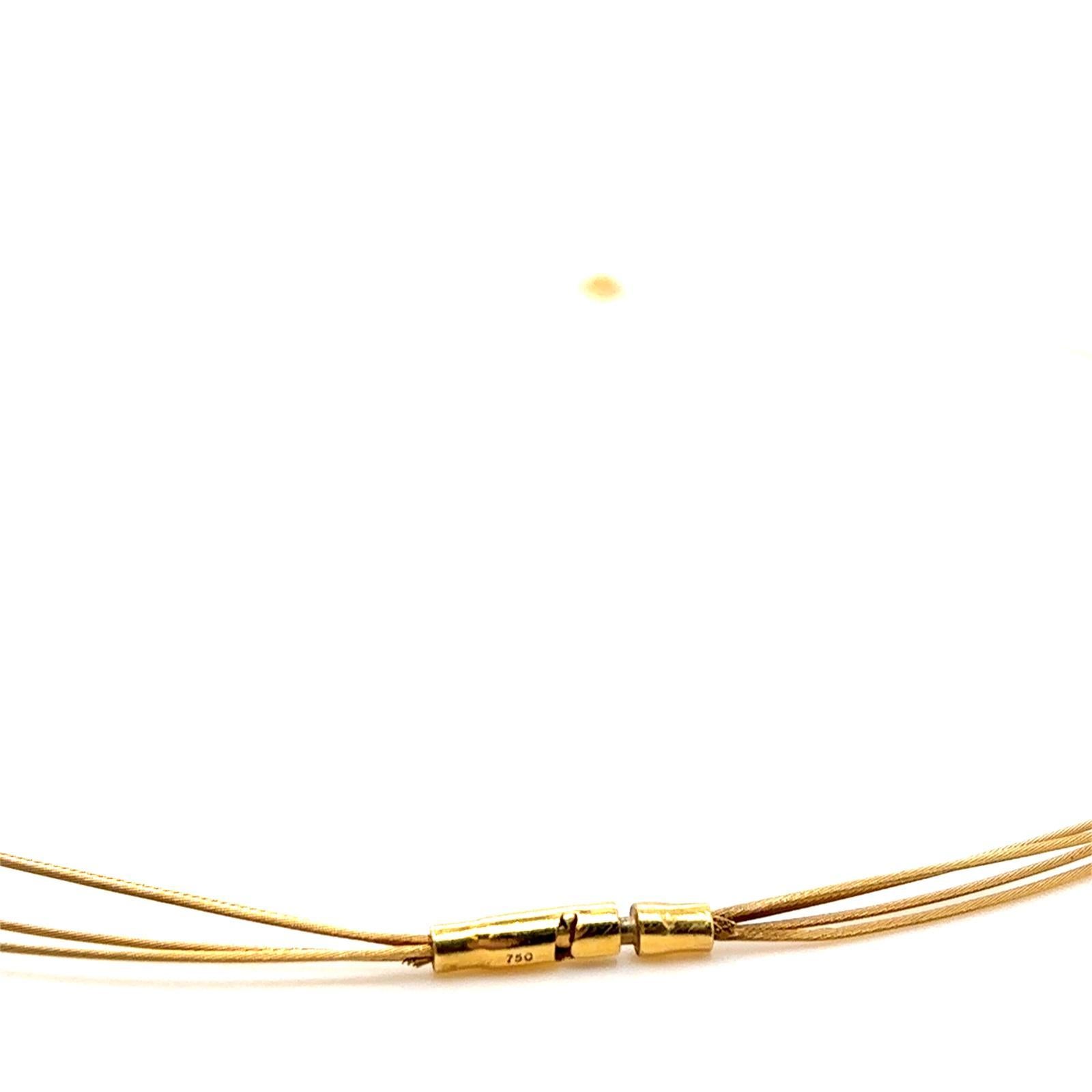 Mehrstrangige Mappin & Webb Diamant-Halskette aus 18 Karat Gelbgold mit Diamanten im Angebot 1