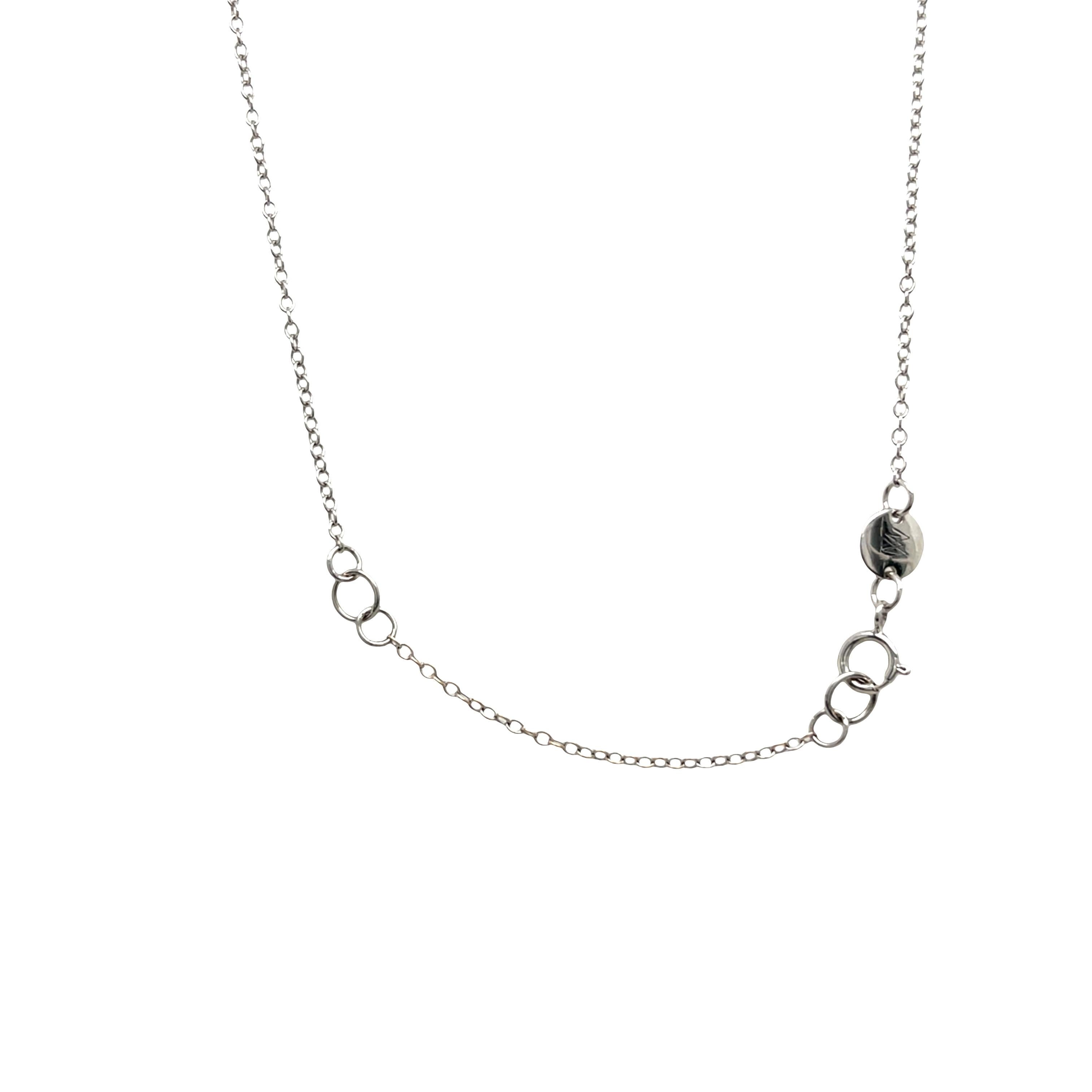 Taglio rotondo Ciondolo con diamanti Mappin & Webb con diamanti da 0,20 ct. in oro bianco 18 ct.