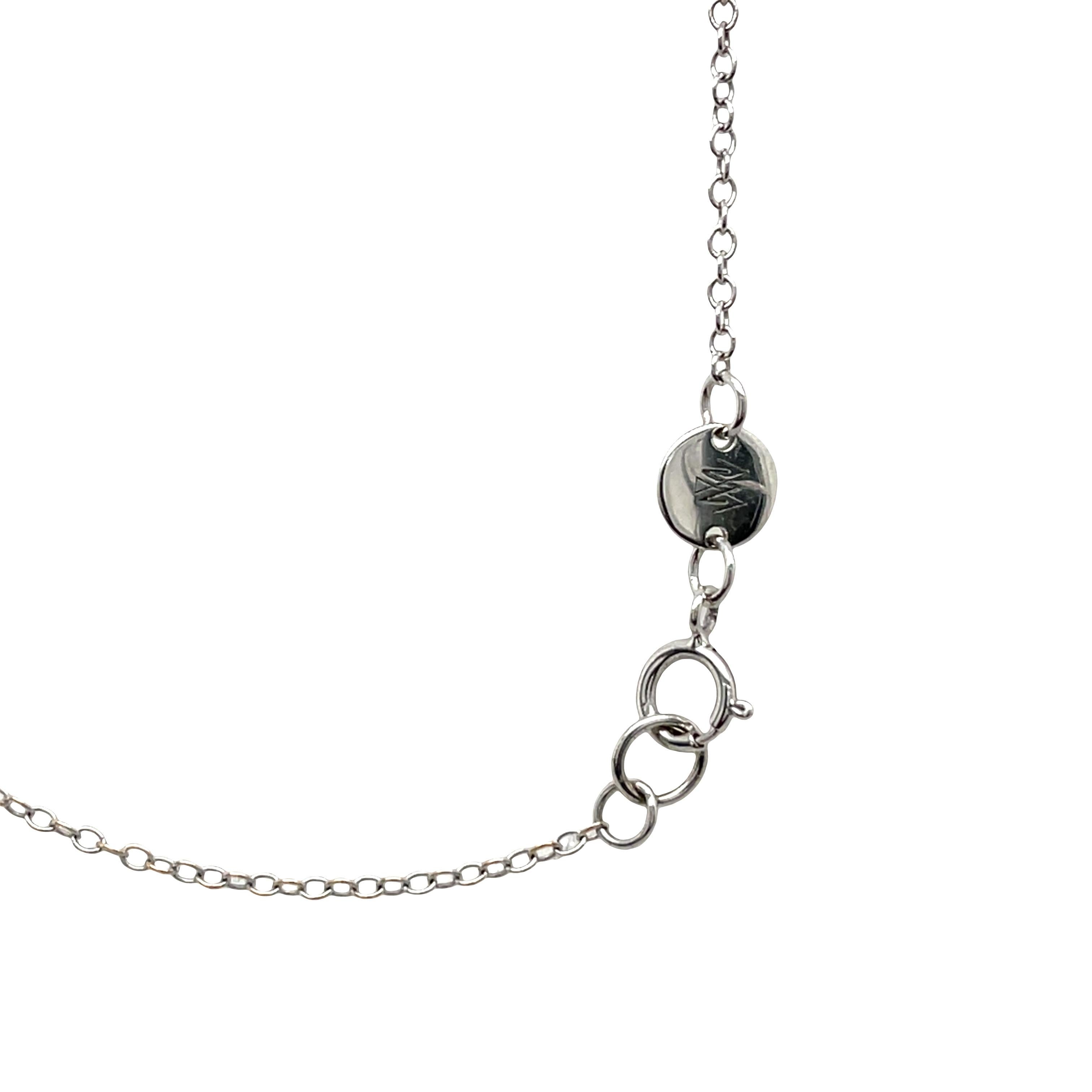 Ciondolo con diamanti Mappin & Webb con diamanti da 0,20 ct. in oro bianco 18 ct. In condizioni ottime a London, GB