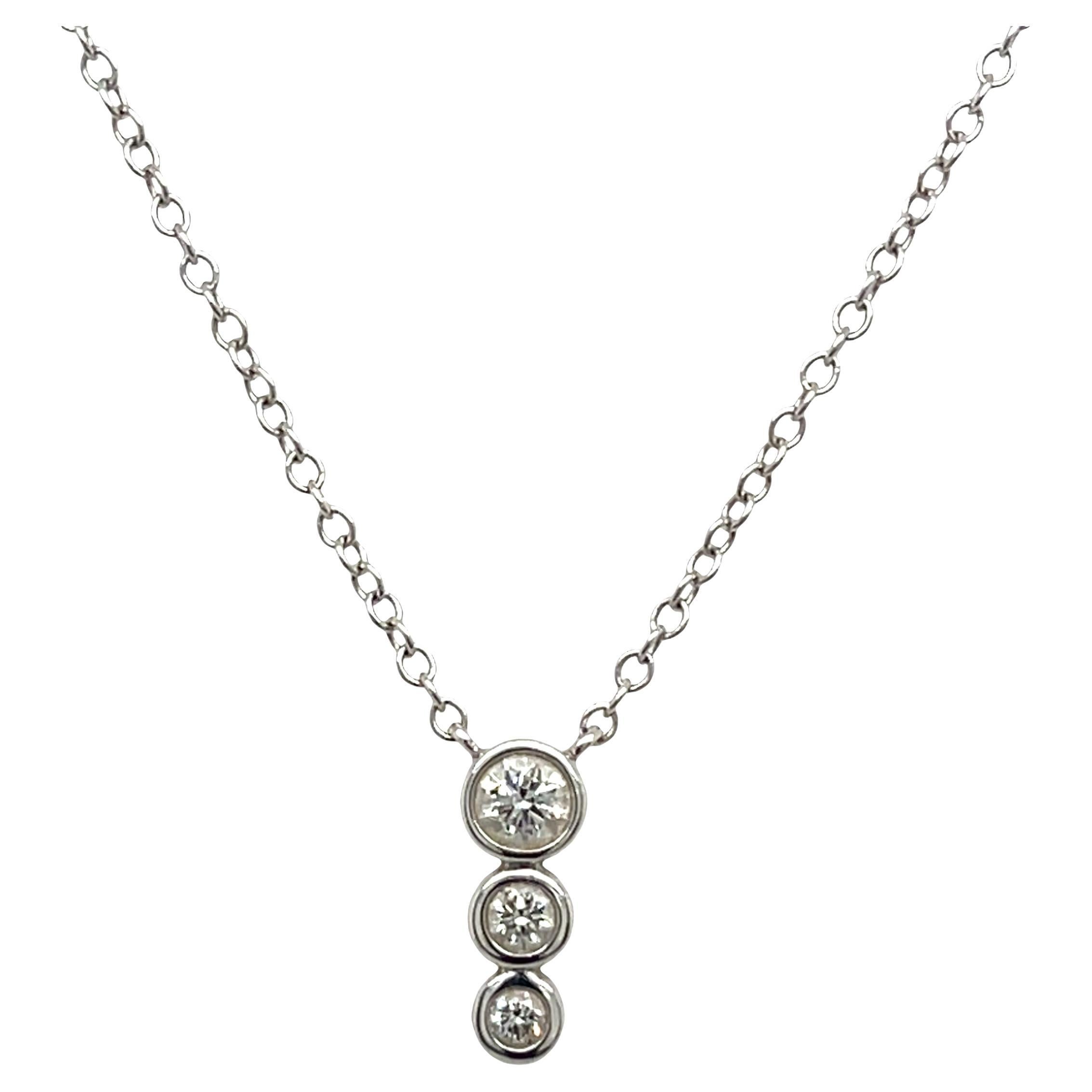Ciondolo con diamanti Mappin & Webb con diamanti da 0,20 ct. in oro bianco 18 ct.