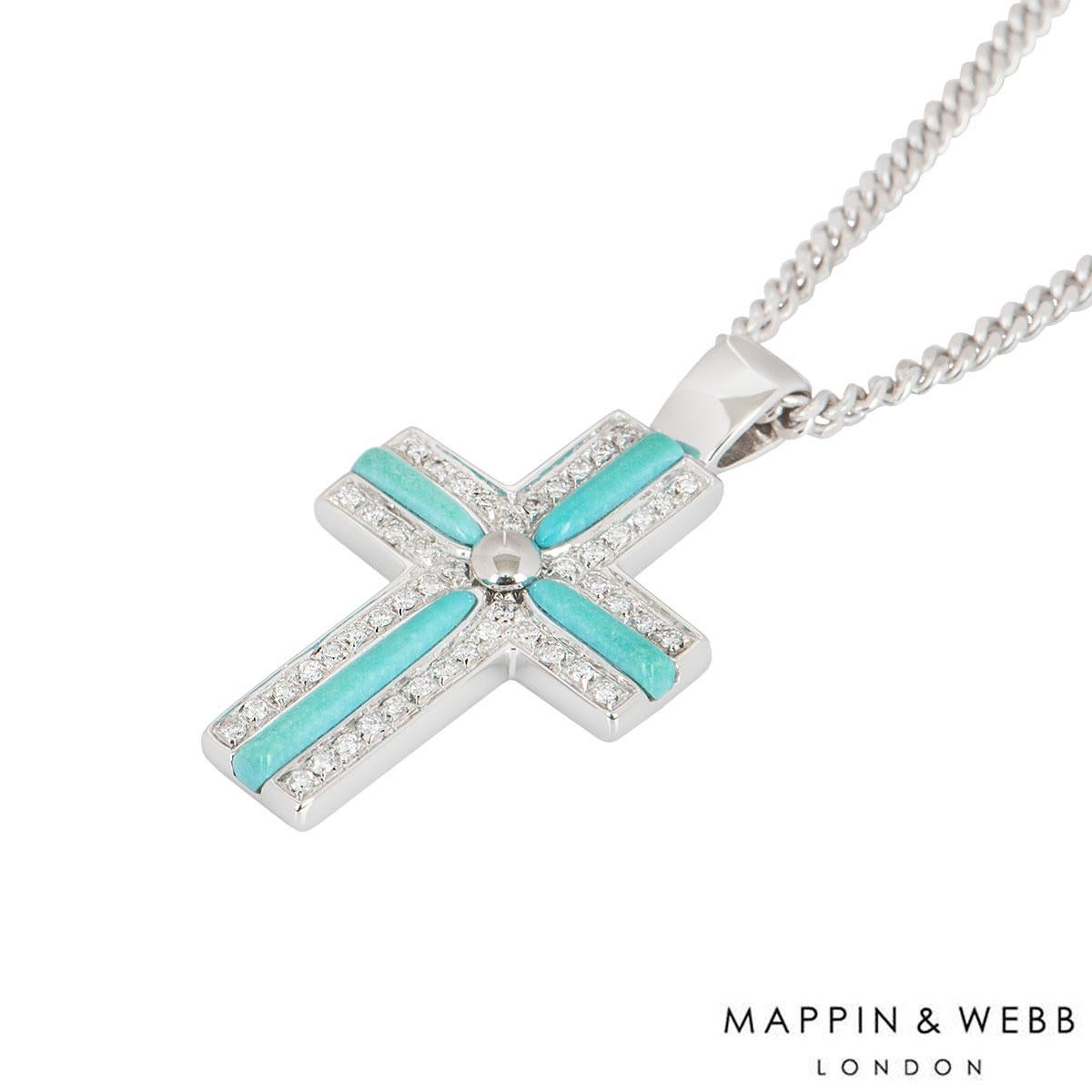 turquoise cross necklace