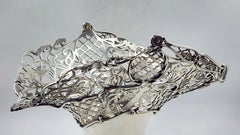 Mappin & Webb English Silver Art Nouveau Bridal Basket
