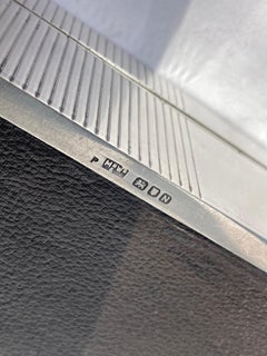 Mappin & Webb, Grande portasigarette/portasigarette in argento sterling, marcato, Paris Angleterre