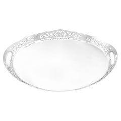 Mappin & Webb Ltd Antique 1923 Sterling Silver Gallery Tray