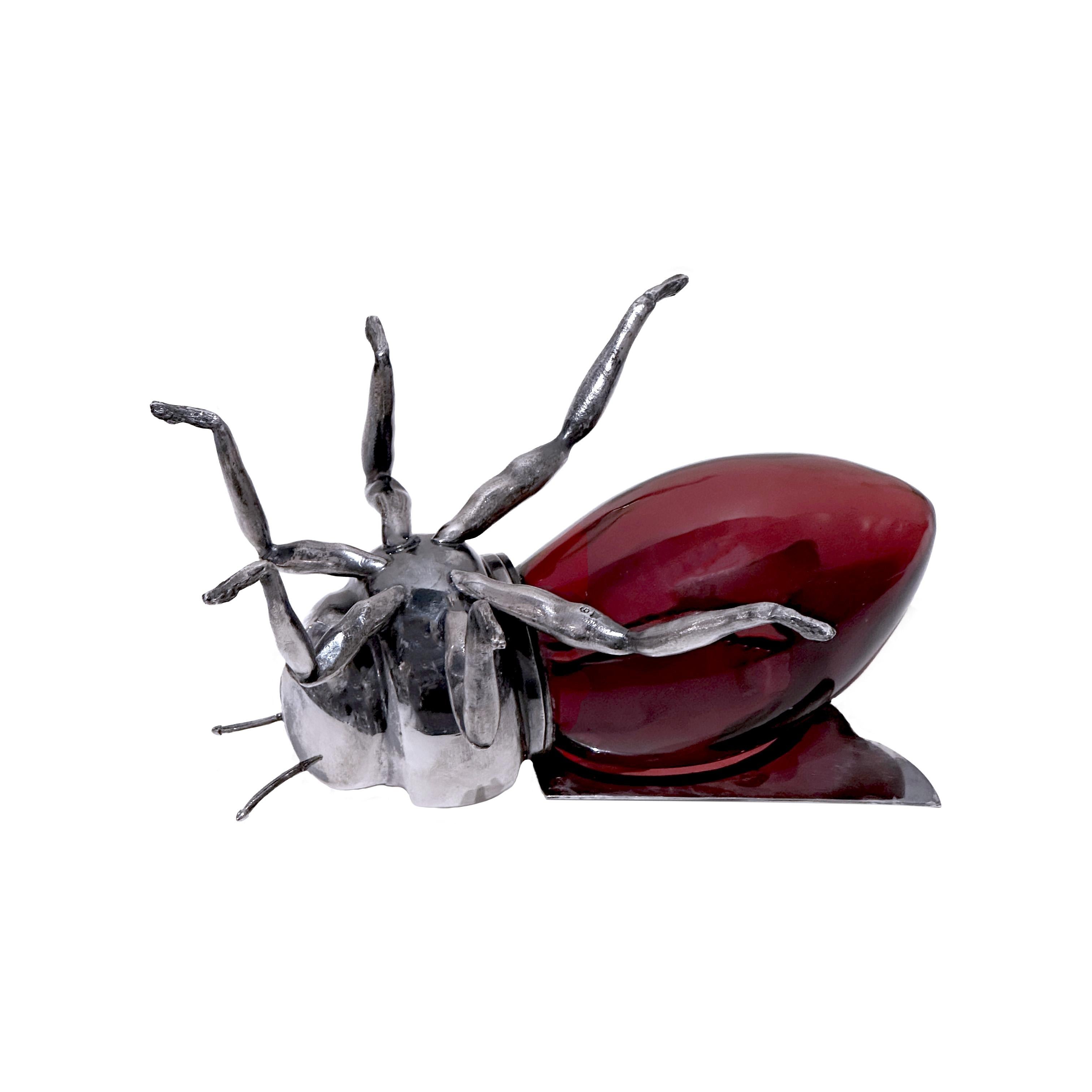 Mappin & Webb red Honey bee honey pot, circa 1910 For Sale 3
