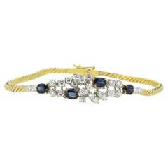 Bracelet Mappin & Webb en saphirs et diamants