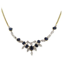 Mappin & Webb Sapphire and Diamond Necklace
