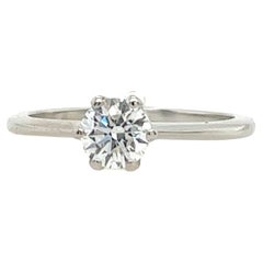 Mappin & Webb Solitaire Diamond Ring Set With 0.51ct Brilliant Diamond E/VS1