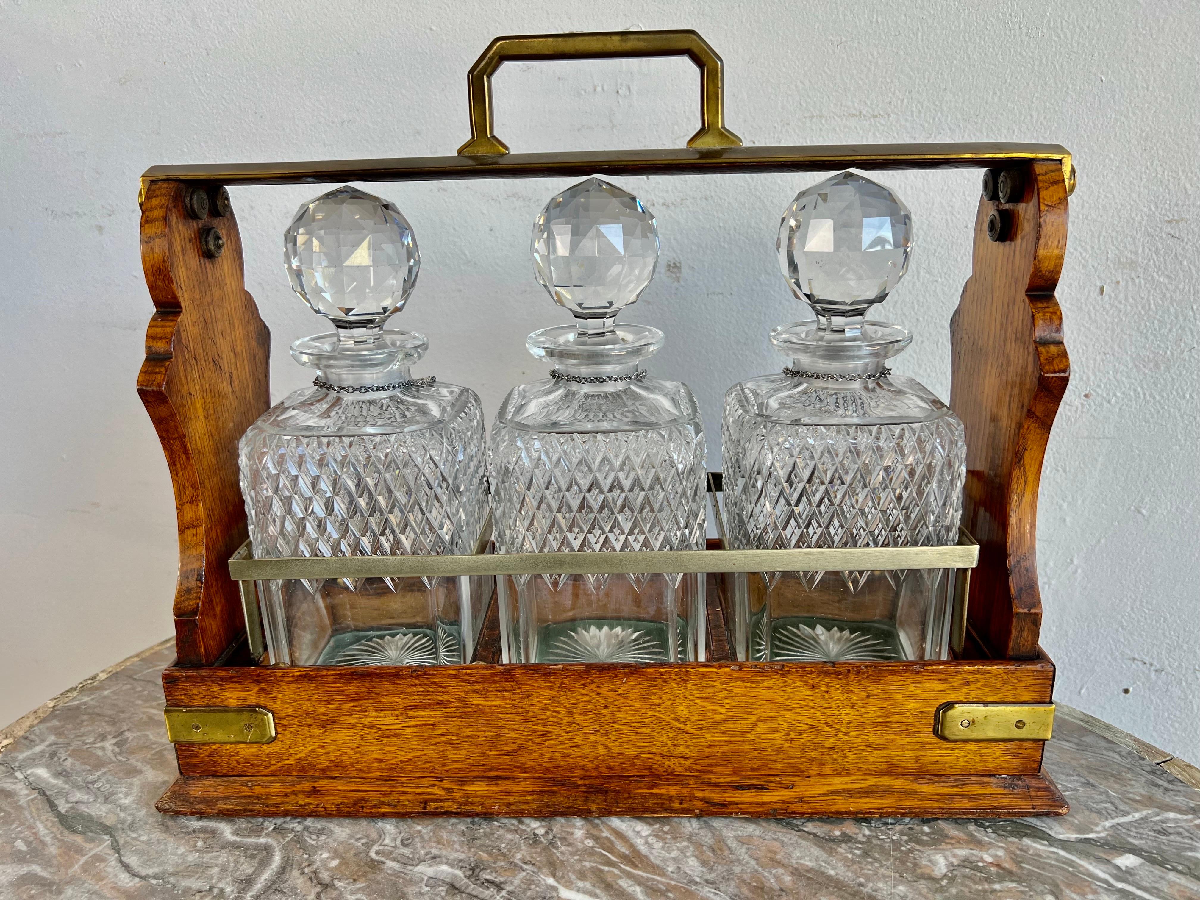 Mappin Webb Tantalus w/ Three Decanters 1