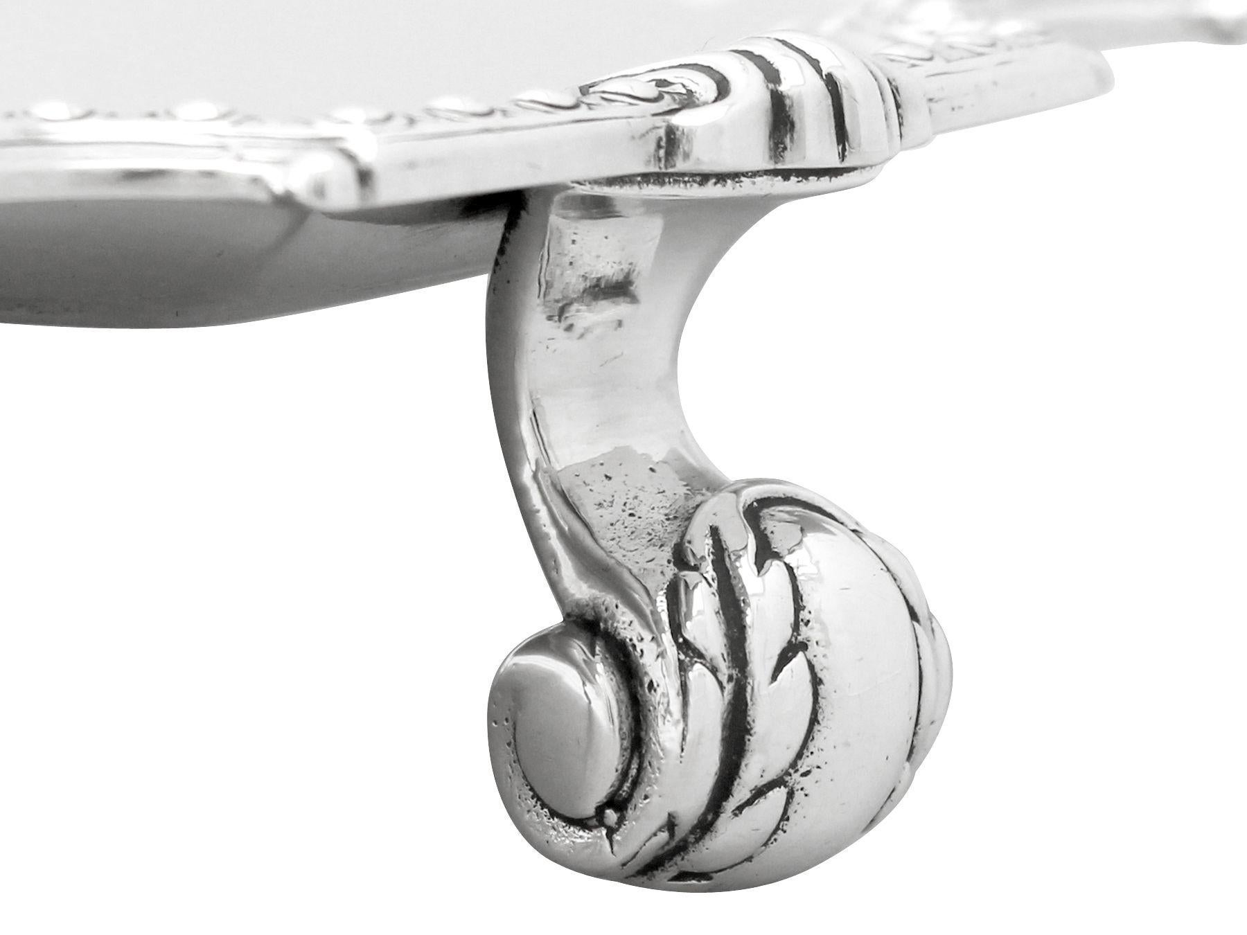 Bandeja de plata de ley Mappin & Webb Vintage 1972 Silver