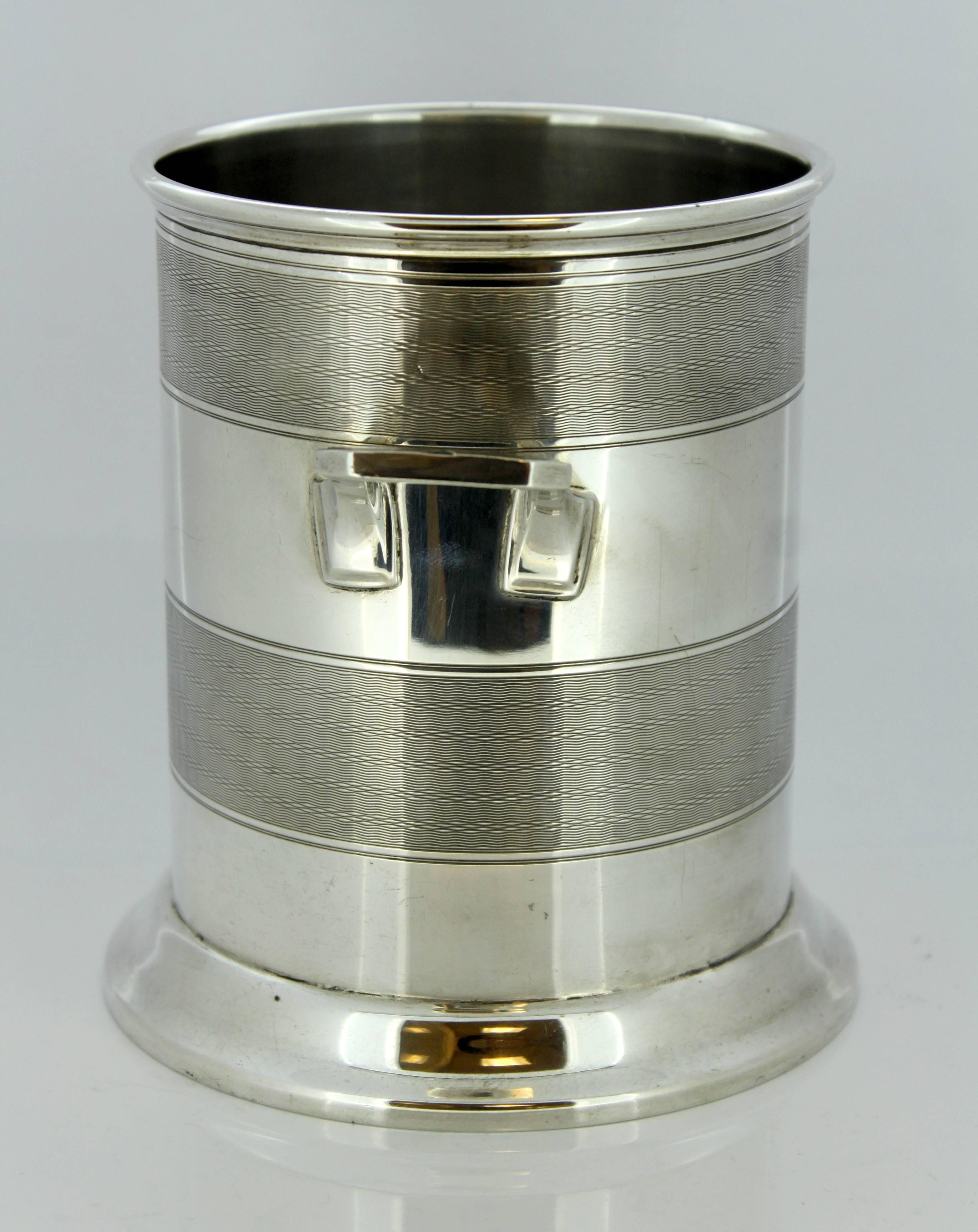 Mappin & Webb, Vintage Sterling Silver Champagne / Wine Cooler, Sheffield, 1964 In Excellent Condition In Braintree, GB