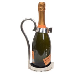 Mappin & Webb Wine or Champagne Pourer, Imprinted "Club Bottle Holder, " c1880