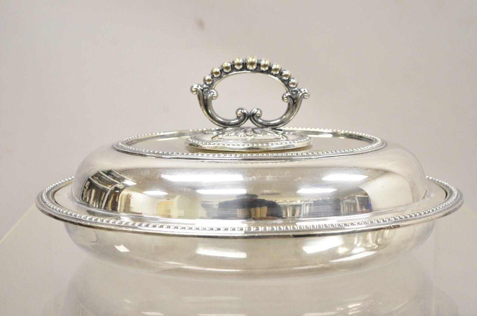 Mappin & Webb's Prince's Plate English Sheffield Silver Plated Covered Dish (Plat couvert en argent) en vente 3
