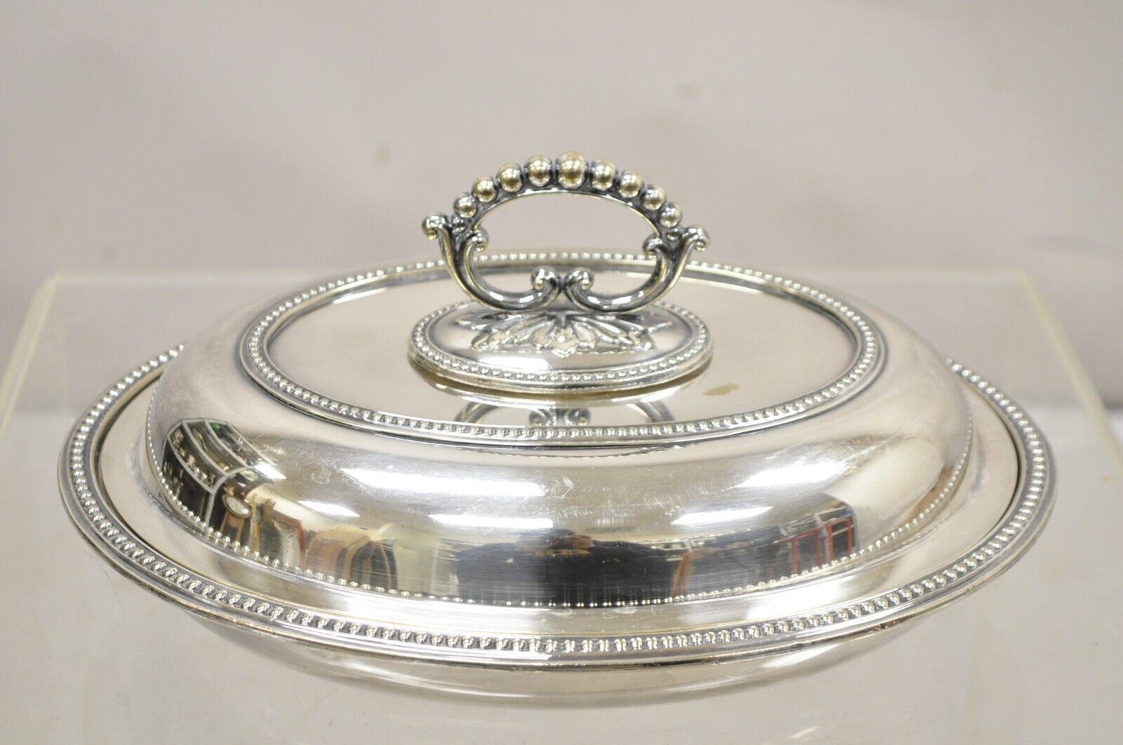 Mappin & Webb's Prince's Plate English Sheffield Silver Plated Covered Dish (Plat couvert en argent) en vente 4