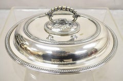 Mappin & Webb's Prince's Plate English Sheffield Silver Plated Covered Dish (Plat couvert en argent)