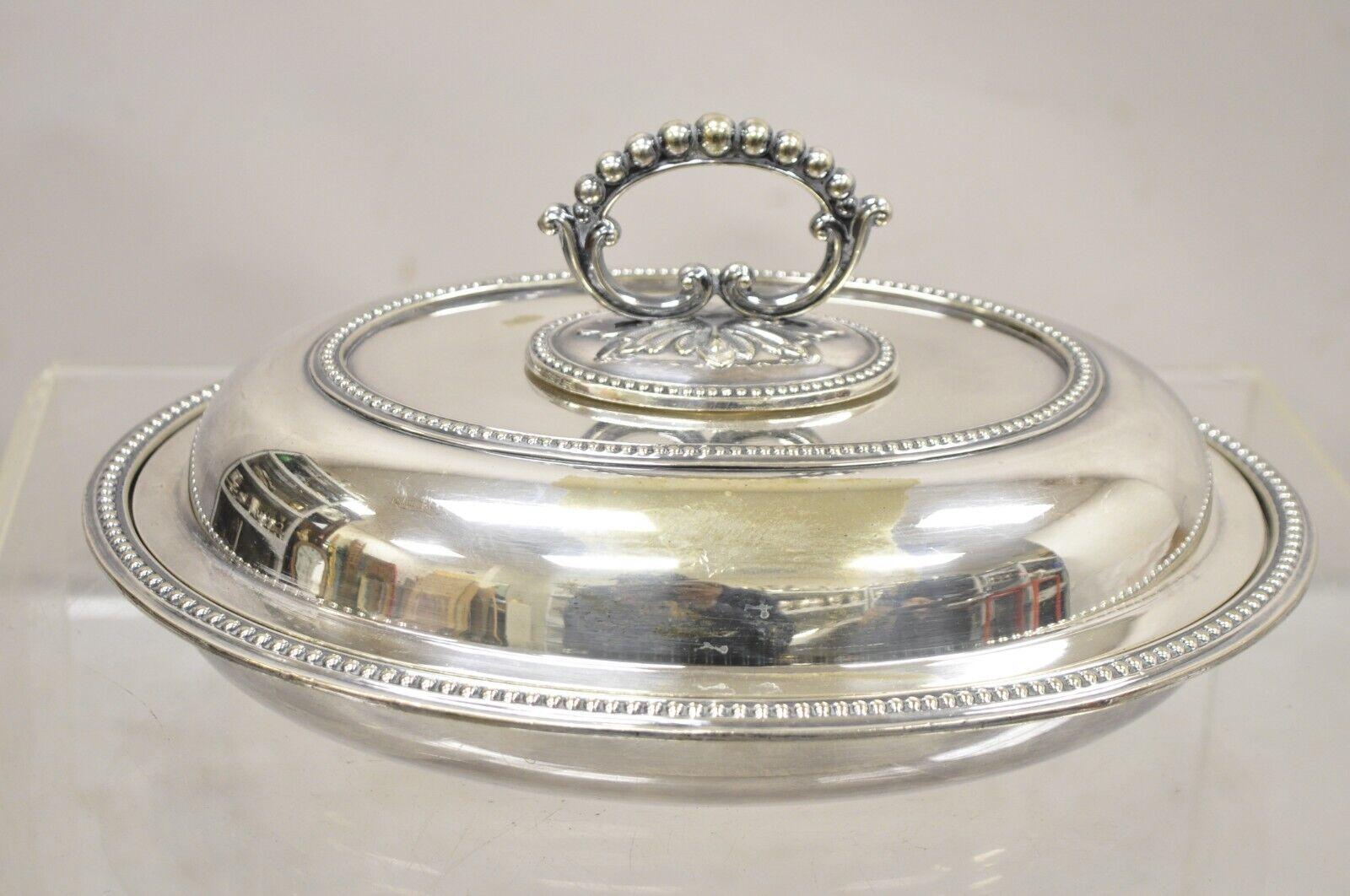Mappin & Webb's Prince's Plate English Sheffield Silver Plated Covered Dish (Plat couvert en argent) Bon état - En vente à Philadelphia, PA