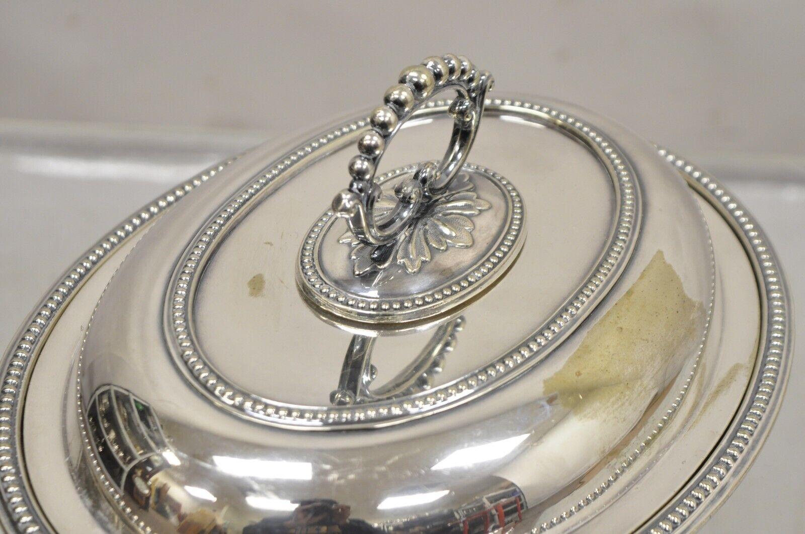 Plaqué argent Mappin & Webb's Prince's Plate English Sheffield Silver Plated Covered Dish (Plat couvert en argent) en vente