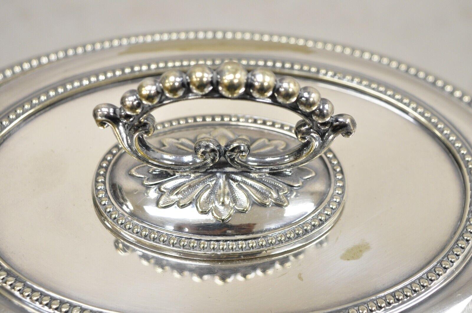 20th Century Mappin & Webb's Prince's Plate English Sheffield Silver Plated Covered Dish For Sale
