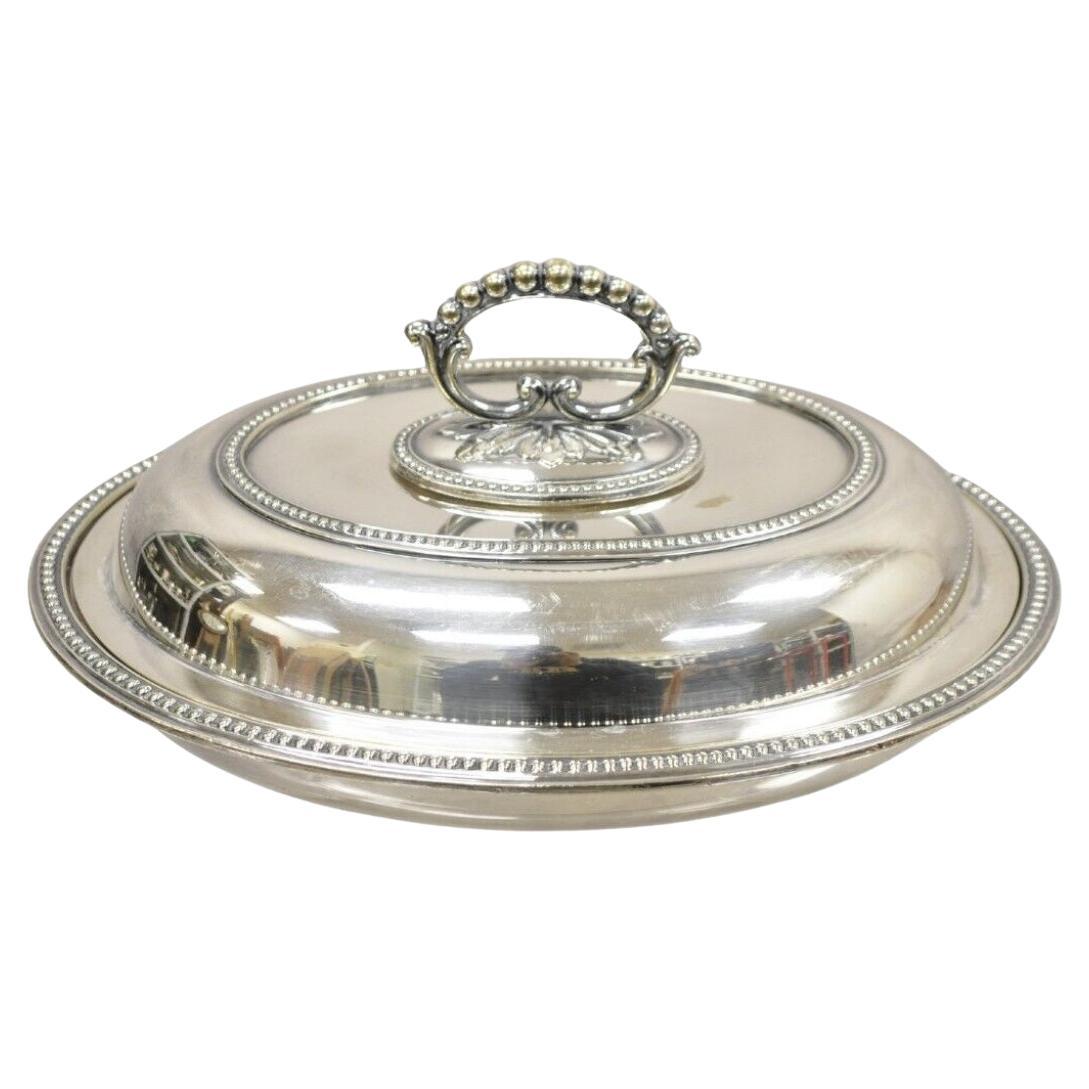 Mappin & Webb's Prince's Plate English Sheffield Silver Plated Covered Dish For Sale