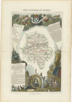 Mapping History: The Decorative Cartography of Indre-et-Loire by Levasseur, 1856