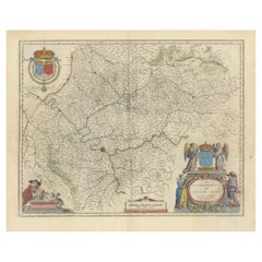 Cartographier le cœur de la France : L'Île-de-France du XVIIe siècle de Willem Blaeu, vers 1650
