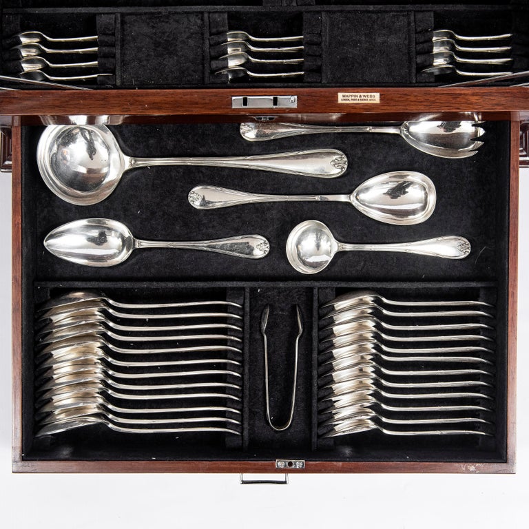Mappin and b Cutlery Set for 12 People. England, Early 20th Century