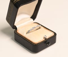 Ehering für die Ewigkeit. 0.70TWC Alternate Diamond Wedding Band Platinum H VS