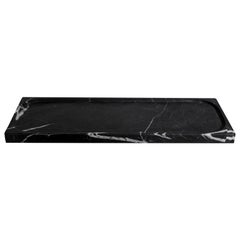 Mar Black Marble Small Serving Tray