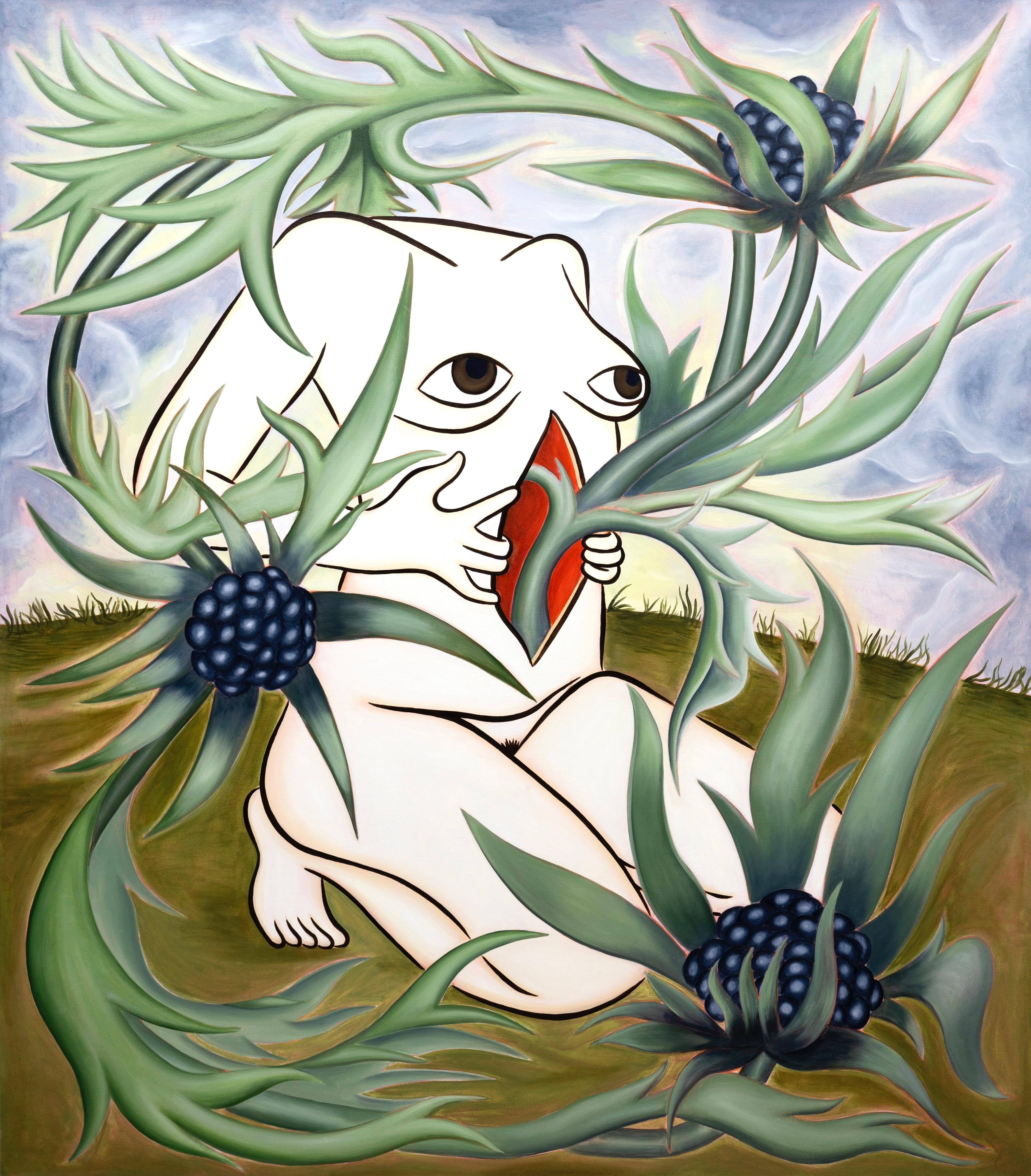 "El sentimiento interior I" emotional, natur, surreal, grün