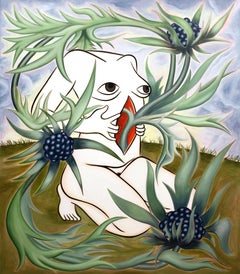 "El sentimiento interior I" emocional, naturaleza, surrealista, verde