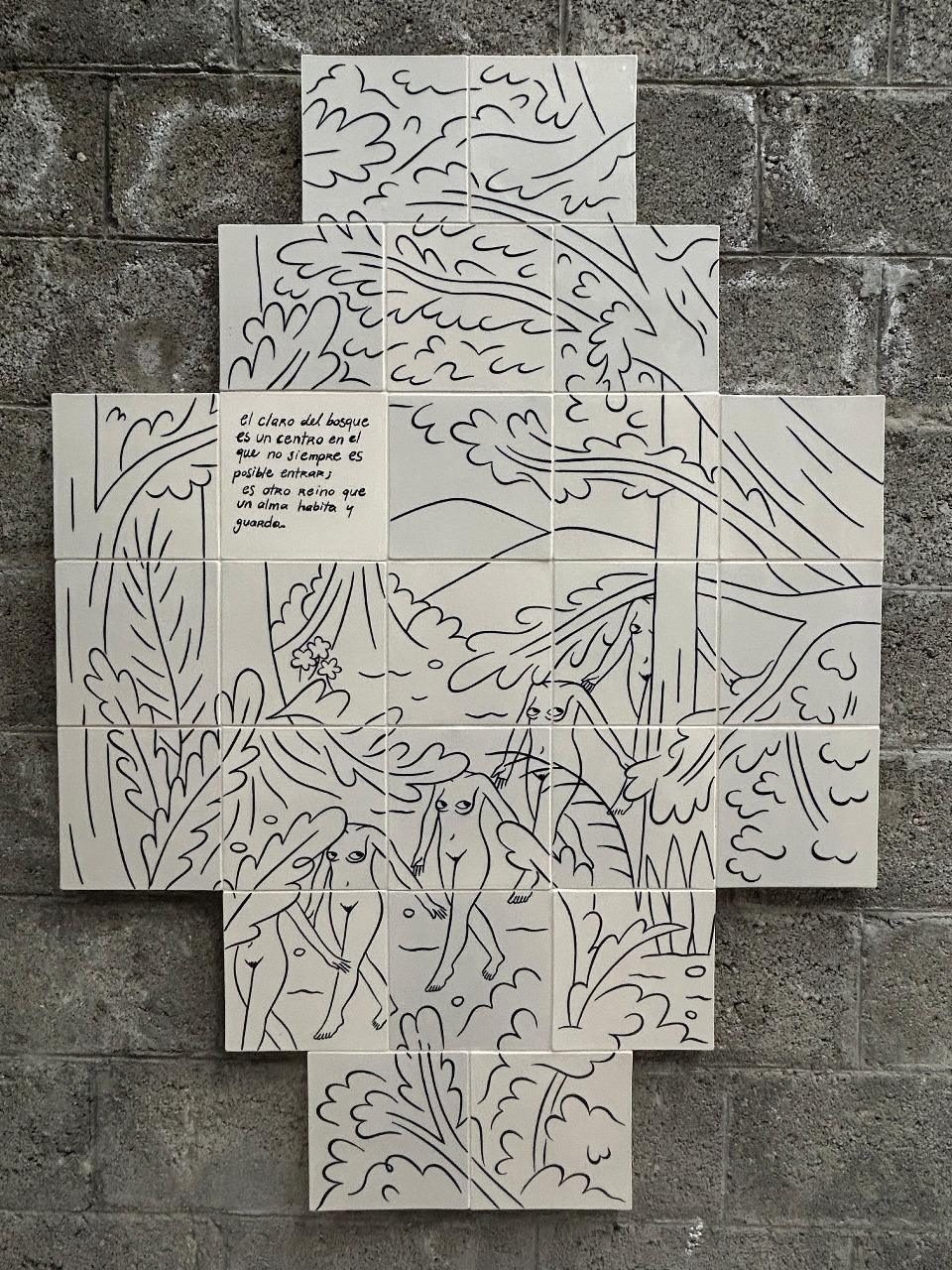 Entre Claros II - Painting by María Conejo