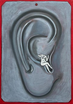 "Murmullos al interior (oreja)" grigio, anatomico, emozione, nudo