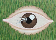 When Your Memory Crosses My Mind, Oil on linen, 25x35cm, Feminists Figurative