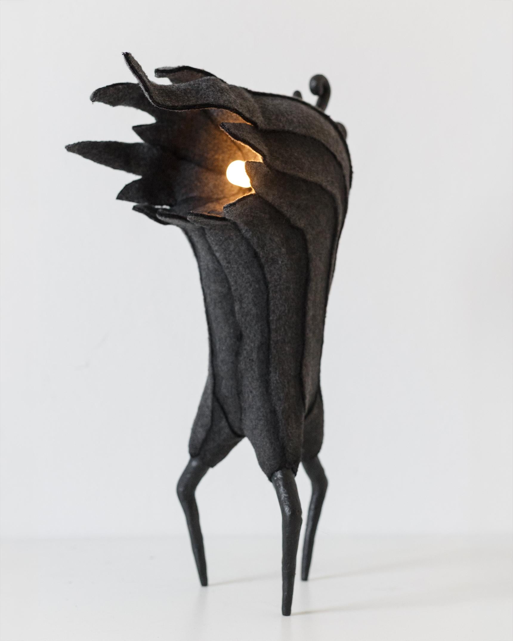 MARA Contemporary Table & Floor Lamp, Organic Design, Recycled Materials For Sale 3