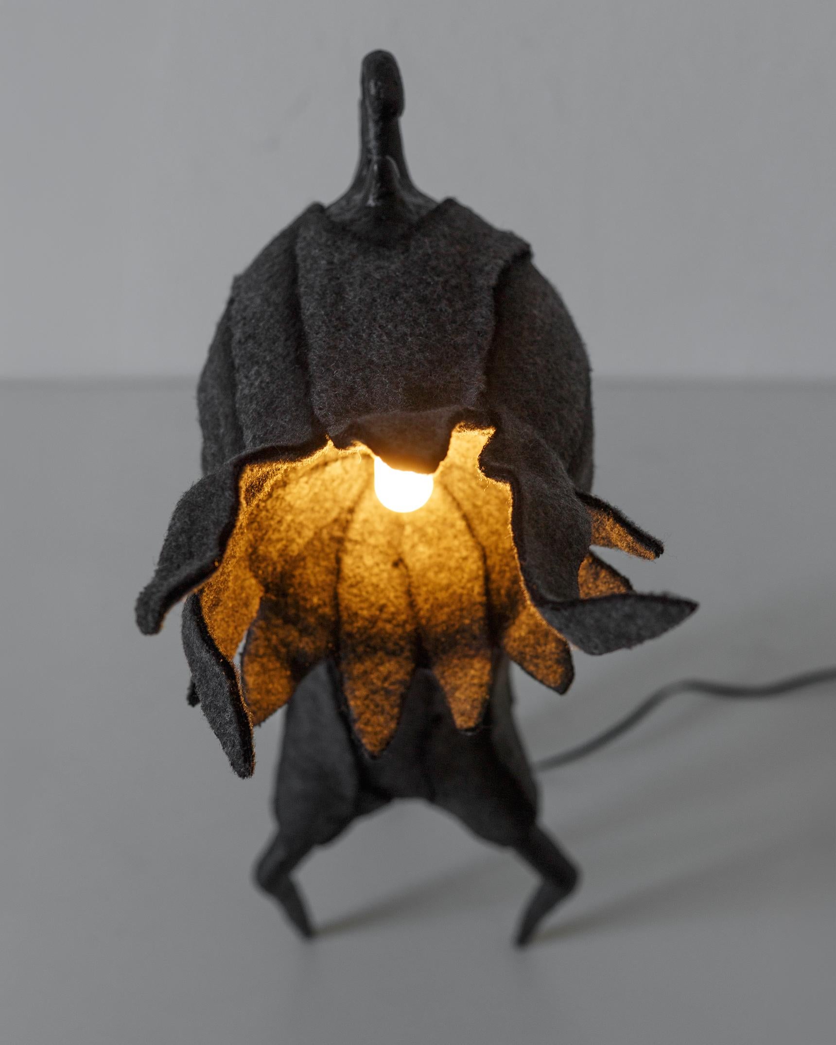 MARA Contemporary Table & Floor Lamp, Organic Design, Recycled Materials For Sale 10